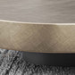 Mid-Century Modern Round Coffee Table Metal Cocktail Table in Distressed Finish Clearhalo 'Coffee & Accent Tables' 'Coffee Tables' 'coffee_tables' 'furn' 'furn_coffee_tables' 'Furniture' 'Living Room Furniture' 1200x1200_31ef4a7d-8ec1-4e79-a672-1d4a0bcaf18f
