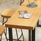 Modern Natural Pub Dining Set 1/2/4/5/7 Pieces Wood and Metal Bar Pub Table Set Clearhalo 'Bar Furniture' 'furn' 'furn_home_bar_bar_sets' 'Furniture' 'Home Bars & Bar Sets' 'home_bar_bar_sets' 'Kitchen & Dining Furniture' 1200x1200_31f007fb-93ed-4bec-93a7-f661b60a01b9