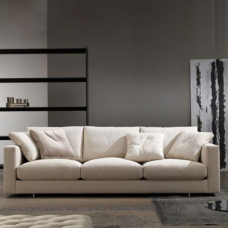 Contemporary Standard Faux Leather /Cotton Blend Square Arm Sofa Couch Clearhalo 'furn' 'furn_sofas' 'Furniture' 'Living Room Furniture' 'Sofa' 'sofas' 1200x1200_31f1aefe-49b9-46ca-acb6-ae3e11021674