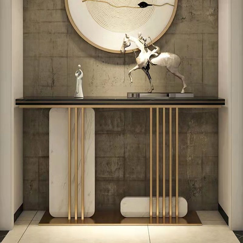 Tabella della console da 13,8 "W tavolo da rettangolo resistente alle macchie glam.