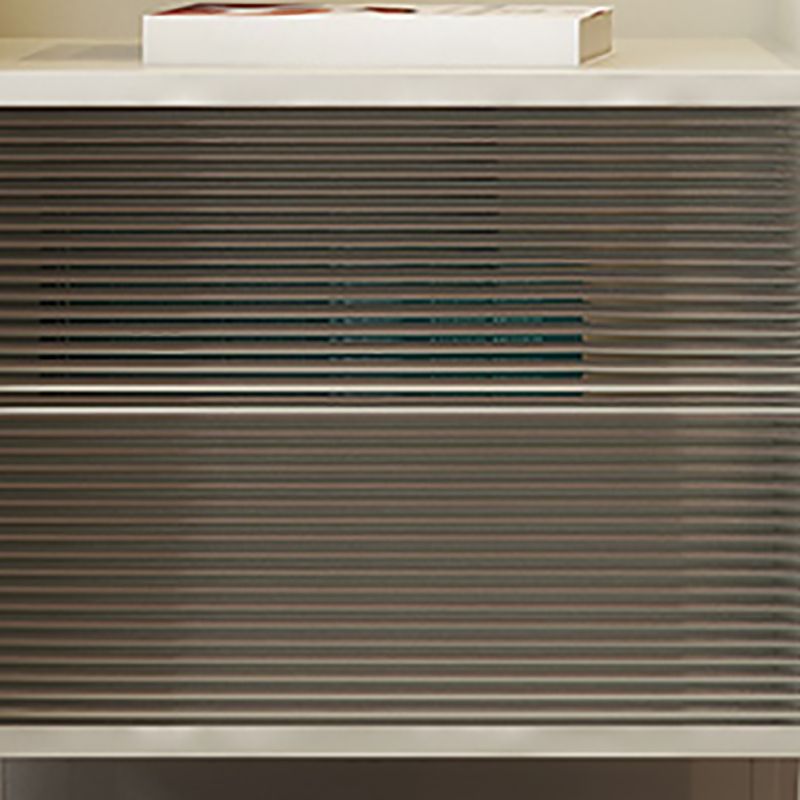 23 "haut de nuit moderne étagère inférieure 1 tiroir en fer table de nuit