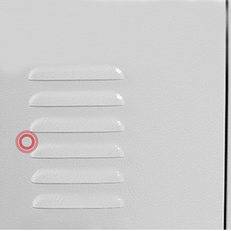 Contemporary Style Wardrobe Armoire Metal Non-Hanging Armoire with Locks