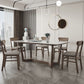 Rectangle Mid-Century Modern Dining Table White Tone Fixed Table with Sintered Stone Clearhalo ' dining_table' 'Dining Tables & Seating' 'Dining Tables' 'furn' 'furn_dining_table' 'Furniture' 'furniture_dining_table' 'Kitchen & Dining Furniture' 'kitchen&dining_furn' 'kitchen' 'kitchen_dining_table' 1200x1200_31f4c159-c341-4304-828d-7021290e8216