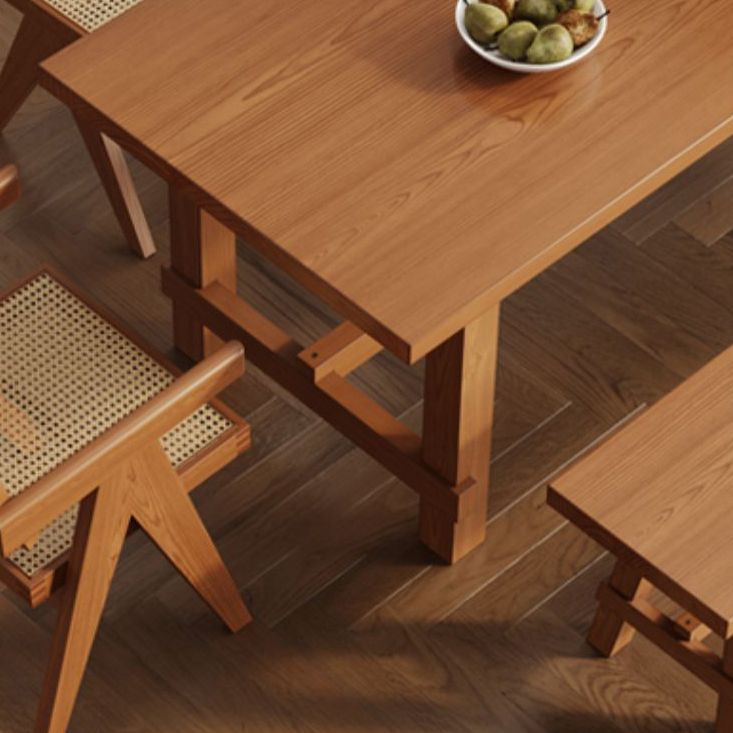 Solid Wood Dining Table Modern Rectangle Table with Trestle Base Clearhalo ' dining_table' 'Dining Tables & Seating' 'Dining Tables' 'furn' 'furn_dining_table' 'Furniture' 'furniture_dining_table' 'Kitchen & Dining Furniture' 'kitchen&dining_furn' 'kitchen' 'kitchen_dining_table' 1200x1200_31f73480-d944-458f-8fc6-4015f5038640