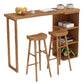 Pine Wood Bar Dining Table Modern Bar Dining Table with Sled Base Clearhalo 'Bar Furniture' 'Bar Tables' 'bar_tables' 'furn' 'furn_bar_tables' 'Furniture' 'furniture_bar_tables' 'Kitchen & Dining Furniture' 1200x1200_31f826d2-2864-4e8d-9261-c5deefddfaaa