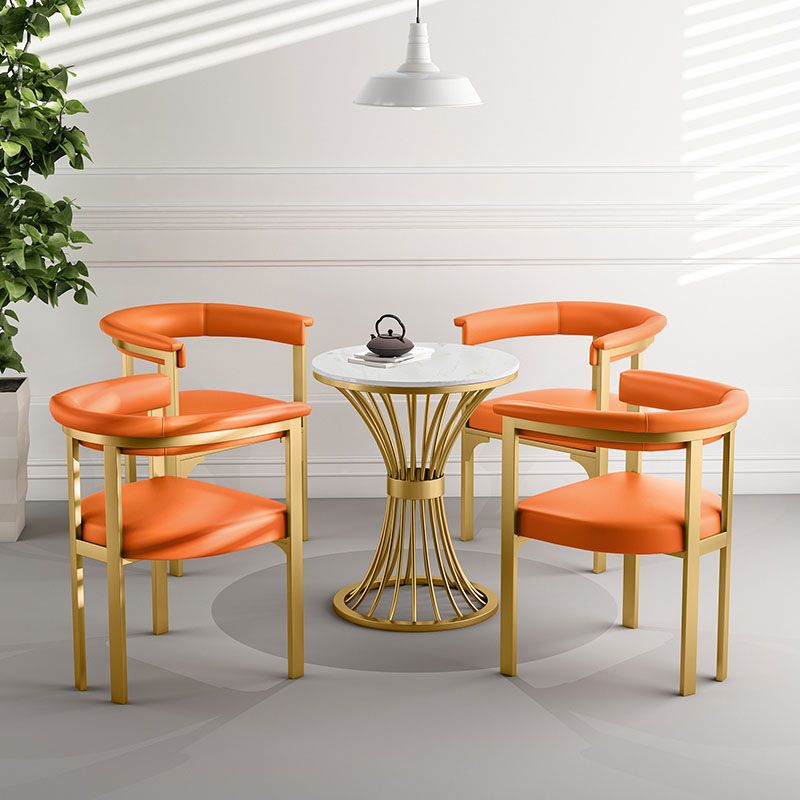 Glam Metal Dining Room Chair Armless Open Back Dining Side Chair for Restaurant Use Clearhalo 'Dining Chairs' 'Dining Tables & Seating' 'dining_chair' 'furn' 'furn_dining_chair' 'Furniture' 'Kitchen & Dining Furniture' 1200x1200_31f9d8f6-df5f-4f32-a077-53edfe468a73