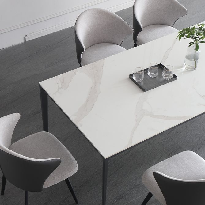 1/4/5/6/7 Pcs Metal Modern Dining Set with Rectangle Table Dinette Set Clearhalo 'Dining Room Sets' 'Dining Tables & Seating' 'dining_room_set' 'furn' 'furn_dining_room_set' 'Furniture' 'furniture_dining_room_set' 'Kitchen & Dining Furniture' 'kitchen&dining_furn' 'kitchen' 1200x1200_31fd10b7-978c-4534-9c4a-482e50af2a5a