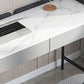 Scrivania rettangolare in pietra moderna 29,53 "scrivania alta con 2 cassetti