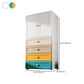 Armoire de garde-robe en plastique armoire de garde-robe contemporaine avec jambes