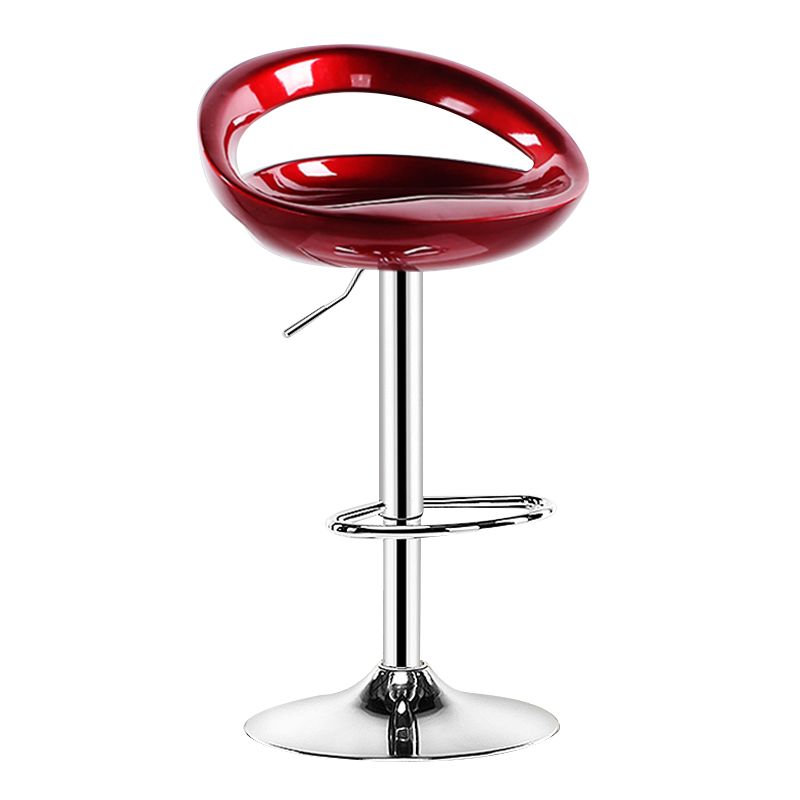 Plastic Adjustable Height Swivel Low Back Bar Stool with Footrest Clearhalo 'Bar Furniture' 'Bar Stools' 'bar_stools' 'furn' 'furn_bar_stools' 'Furniture' 'Kitchen & Dining Furniture' 1200x1200_31fe091f-18d8-4c79-a417-30e196ef5196