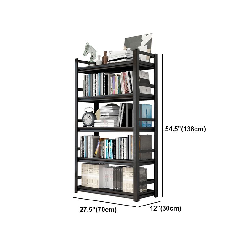 Metal Open Etagere Bookshelf Black Industrial Vertical Bookshelf for Home Clearhalo 'Bookcases' 'furn' 'furn_bookcases' 'Furniture' 'furniture_bookcases' 'kitchen' 'kitchen_bookcases' 'Living Room Furniture' 'Office Furniture' 1200x1200_31ffb12d-69f7-4793-a035-e48d9ab9dea9