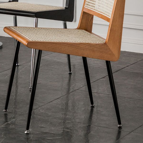 Modern Style Rattan Side Chair Cane Back Dining Side Chair for Dining Room Clearhalo 'Dining Chairs' 'Dining Tables & Seating' 'dining_chair' 'furn' 'furn_dining_chair' 'Furniture' 'furniture_dining_chair' 'Kitchen & Dining Furniture' 1200x1200_3200eef6-aab7-4305-80ca-0387cf446af6