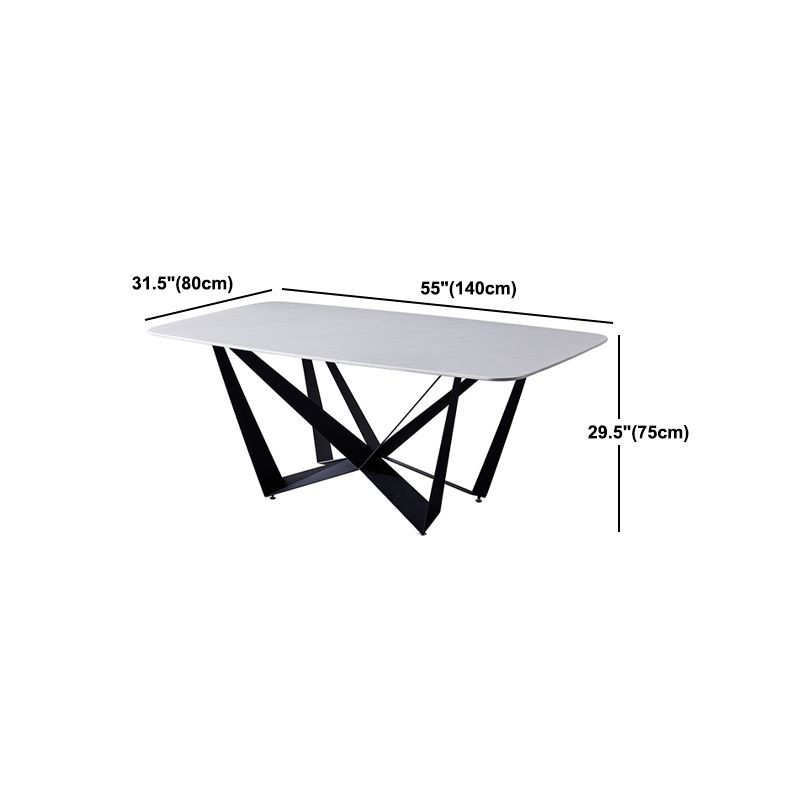 Modern Dining Set 1/4/5/7 Pcs Rectangle Dining Table with Wingback Chairs Clearhalo 'Dining Room Sets' 'Dining Tables & Seating' 'dining_room_set' 'furn' 'furn_dining_room_set' 'Furniture' 'Kitchen & Dining Furniture' 1200x1200_32016b37-3e19-4319-81e9-becd7e991edc