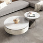 Slate Glam Table basse ronde gigogne avec tiroir