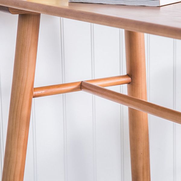 Contemporary Brown Wood Bar Table Free Form Counter Height Table with 4 Legs Clearhalo 'Bar Furniture' 'Bar Tables' 'bar_tables' 'furn' 'furn_bar_tables' 'Furniture' 'Kitchen & Dining Furniture' 1200x1200_320959c4-5cf4-4e54-9d2b-ddd9441ec1fb