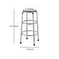 Modern Armless Backless Counter Stool Stainless Steel Laboratory Bar Stool with Pedal Clearhalo 'Bar Furniture' 'Bar Stools' 'bar_stools' 'furn' 'furn_bar_stools' 'furniture_bar_stools' 'Kitchen & Dining Furniture' 'kitchen&dining_furn' 'kitchen' 'kitchen_furn' Furniture' 1200x1200_320bff96-ba38-4e11-89b0-b8f369baca97