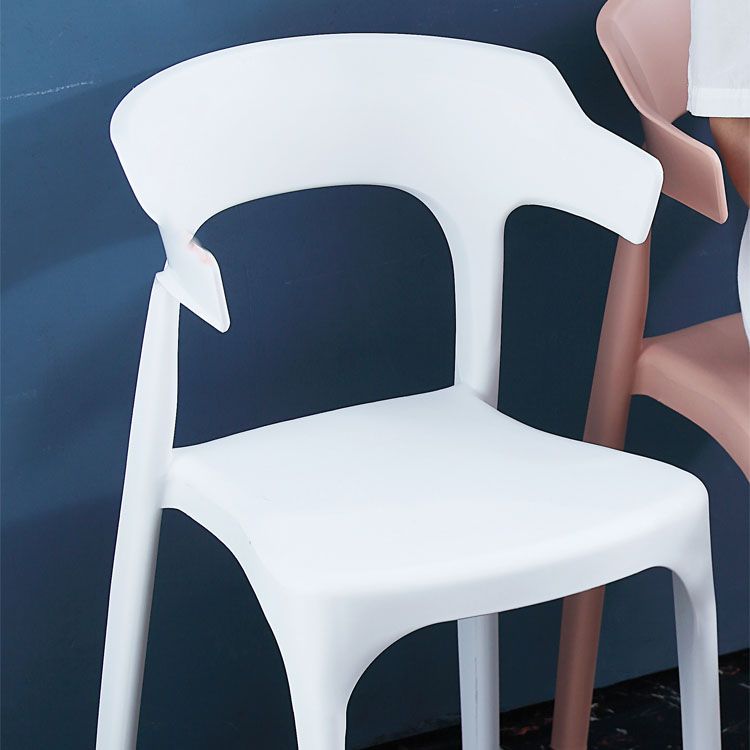 Contemporary Plastic Kitchen and Dining Room Chair Open Back Dining Side Chair Clearhalo 'Dining Chairs' 'Dining Tables & Seating' 'dining_chair' 'furn' 'furn_dining_chair' 'Furniture' 'furniture_dining_chair' 'Kitchen & Dining Furniture' 1200x1200_320bffee-b730-42e1-a9bb-6175ade8a7cc