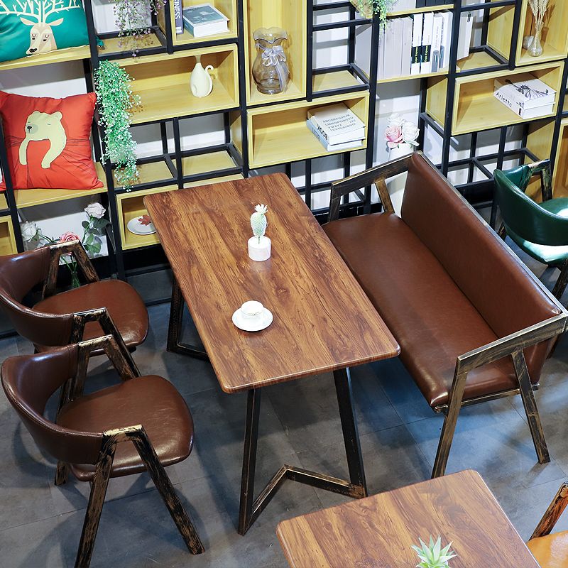 Industrial Style Leather Dining Side Chairs Open Back Dining Armless Chairs Clearhalo ' kitchen&dining_furn' 'Dining Chairs' 'Dining Tables & Seating' 'dining_chair' 'furn' 'furn_dining_chair' 'Furniture' 'furniture_dining_chair' 'Kitchen & Dining Furniture' 'kitchen' 1200x1200_3210a701-3fd9-43e1-a2c0-1d1aa8e9d1b0