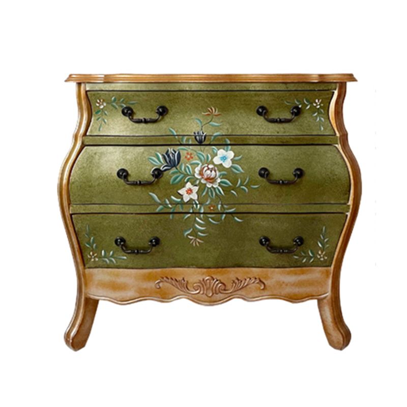 French Country Horizontal Storage Chest with Drawers for Home