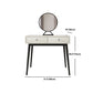 29.5" Height White Wooden Top Make-up Vanity with Drawer for Bedroom