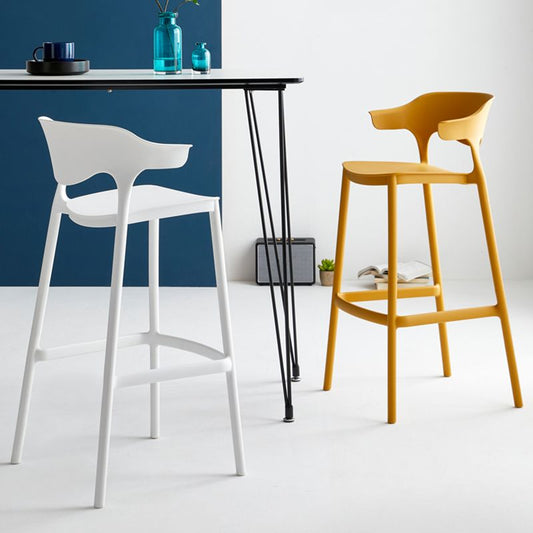 Stackable Plastic Indoor Counter Stools Low Back Scandinavian Style Bar Stools Clearhalo 'Bar Furniture' 'Bar Stools' 'bar_stools' 'furn' 'furn_bar_stools' 'furniture_bar_stools' 'Kitchen & Dining Furniture' 'kitchen&dining_furn' 'kitchen' 'kitchen_furn' Furniture' 1200x1200_3212ffe5-af83-4611-b16d-a7e83a4897a5