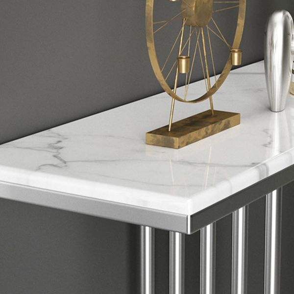 Tavolo della console in marmo glam tavolo accento console rettangolare per hall