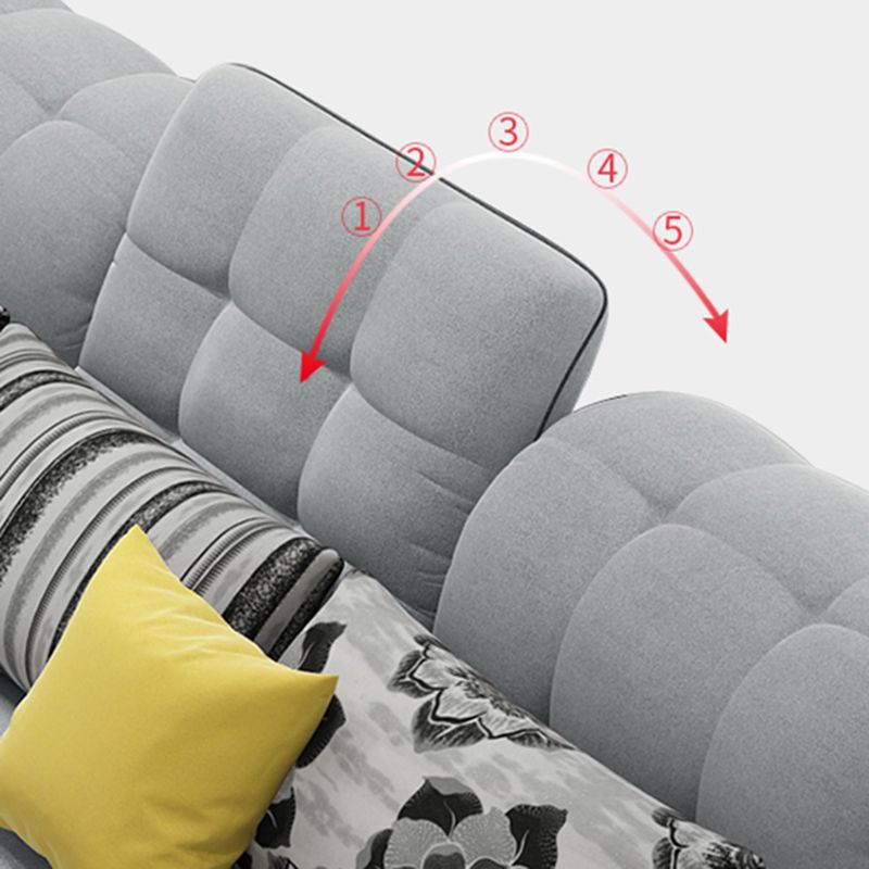 Cushion Back Pillow Top Arm Tufted Sectional Sofa Set for Living Room Clearhalo 'Furniture' 'furniture_sectionals' 'kitchen' 'kitchen_sectionals' 'Living Room Furniture' 'Sectionals' 1200x1200_3213e761-09e2-4f5f-aa66-b67368871dcc