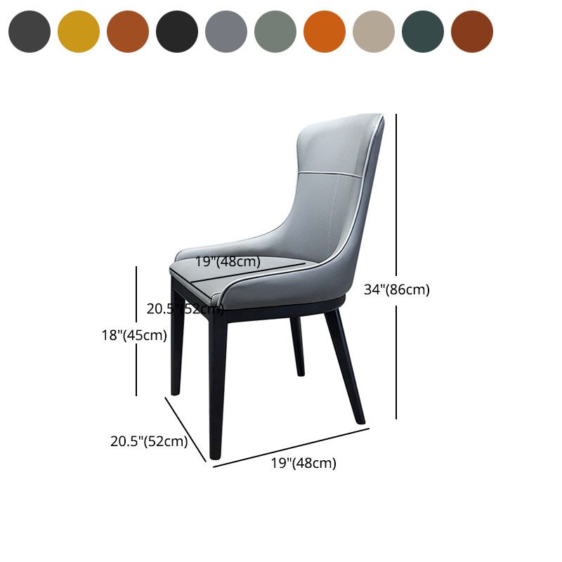 Modern Style Wood Parsons Chair Upholstered Dining Side Chair with Clearhalo 'Dining Chairs' 'Dining Tables & Seating' 'dining_chair' 'furn' 'furn_dining_chair' 'Furniture' 'furniture_dining_chair' 'Kitchen & Dining Furniture' 1200x1200_32157741-9bb8-43ea-97d3-dd9173957a7e