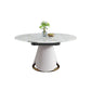 53.1''L Traditional Luxury Dining Table White Sintered Stone Round Table for Home Clearhalo ' dining_table' 'Dining Tables & Seating' 'Dining Tables' 'furn' 'furn_dining_table' 'Furniture' 'furniture_dining_table' 'Kitchen & Dining Furniture' 'kitchen&dining_furn' 'kitchen' 'kitchen_dining_table' 1200x1200_32158f0a-1da8-41f6-9aec-f58b3b6d5203