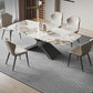 Modern Rectangle Sintered Stone Dining Set 1/2/4/5/6/7 Pieces Dining Table with Chairs Clearhalo 'Dining Room Sets' 'Dining Tables & Seating' 'dining_room_set' 'furn' 'furn_dining_room_set' 'Furniture' 'furniture_dining_room_set' 'Kitchen & Dining Furniture' 1200x1200_3217fa41-b475-41b9-ad59-a13d3928a797