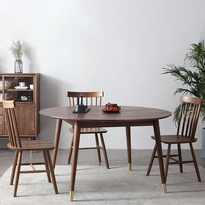 Round 4-foot Dining Site Table Modern Style Solid Wood Table for Indoor Clearhalo ' dining_table' 'Dining Tables & Seating' 'Dining Tables' 'furn' 'furn_dining_table' 'Furniture' 'furniture_dining_table' 'Kitchen & Dining Furniture' 'kitchen&dining_furn' 'kitchen' 'kitchen_dining_table' 1200x1200_321a25c5-e274-4398-9332-e7150fbb472b