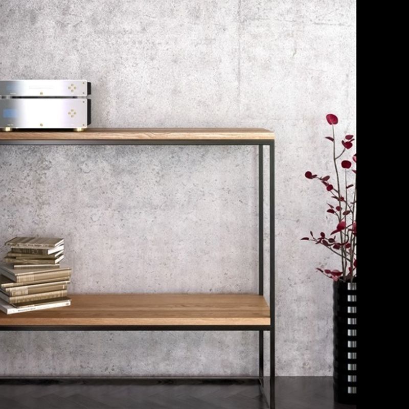 Tavolo della console rettangolo di legno di mezza secolo moderno tavolo di accento di cornice per la cornice