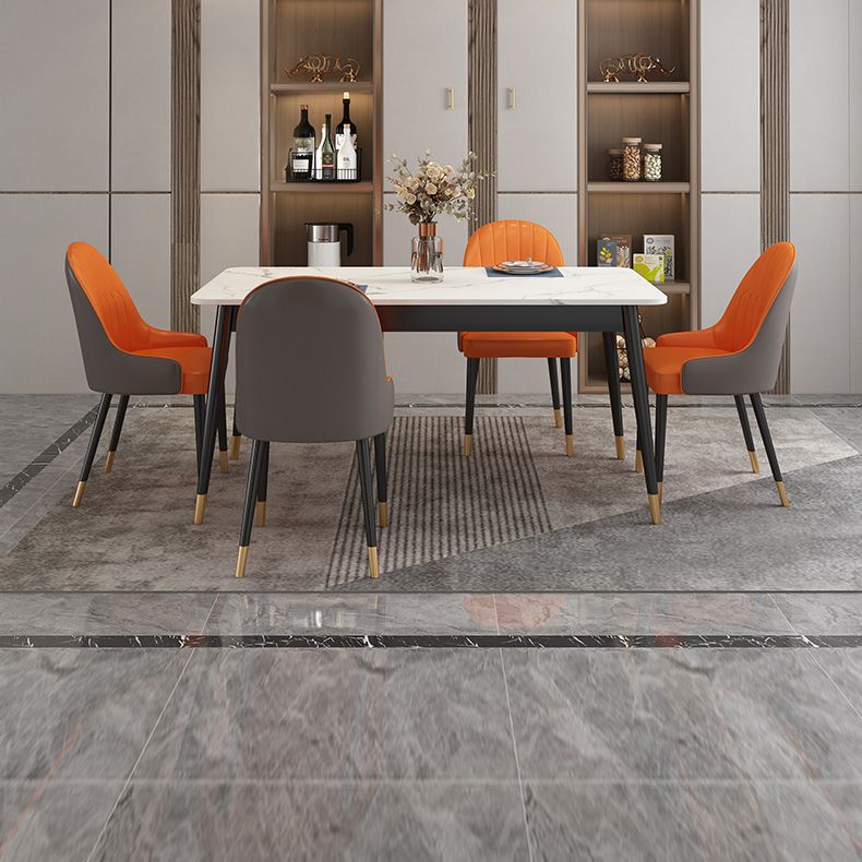 Modern Style Sintered Stone Dinette Set with Rectangle Table Dining Room Furniture for Dining Room Clearhalo 'Dining Room Sets' 'Dining Tables & Seating' 'dining_room_set' 'furn' 'furn_dining_room_set' 'Furniture' 'furniture_dining_room_set' 'Kitchen & Dining Furniture' 'kitchen&dining_furn' 'kitchen' 1200x1200_321da348-5921-4672-a96b-d3e0fd8df828