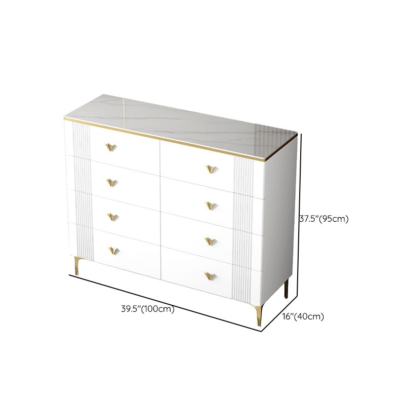 Glam Chest Bedroom Stone 15.7" Wide Chest in White with Drawers Clearhalo 'Bedroom Furniture' 'Dressers & Chests' 'dressers_chests' 'furn' 'furn_dressers_chests' 'Furniture' 1200x1200_321e9d34-9ae8-45fc-983e-2841d48e81f7