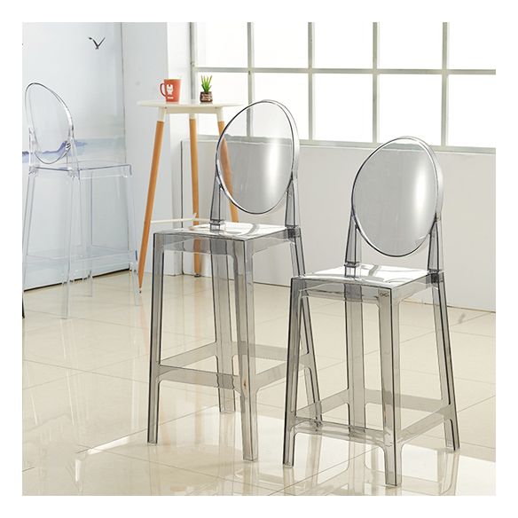 Scandinavian Design Plastic Counter Barstools Full Back Stools for Home Clearhalo 'Bar Furniture' 'Bar Stools' 'bar_stools' 'furn' 'furn_bar_stools' 'Furniture' 'furniture_bar_stools' 'Kitchen & Dining Furniture' 1200x1200_32216fd8-ffb4-4b01-801e-d9abb5271057