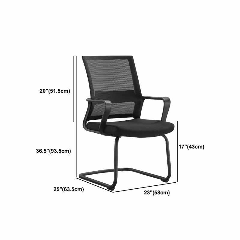 Workspace Office Chair Seat and Mesh in Black Slide Desk Chair Clearhalo 'furn' 'furn_office_chair' 'Furniture' 'Office Chairs' 'Office Furniture' 'office_chair' 1200x1200_32222e1c-f974-474c-8c92-ba46094ee6f7
