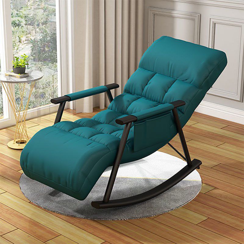 Contemporary Rocker Chair Metal Frame Spindle Rocker Chair with Cushions Clearhalo 'Chairs & Seating' 'furn' 'furn_rocking_chairs' 'Furniture' 'Living Room Furniture' 'Rocking Chairs' 'rocking_chairs' 1200x1200_32225eaa-9580-4b63-b6aa-fdcf33a4ed90