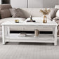 Slate 4 Legs Coffee Table Rectangle Single Coffee Table with Shelf Clearhalo 'Coffee & Accent Tables' 'Coffee Tables' 'coffee_tables' 'furn' 'furn_coffee_tables' 'Furniture' 'Living Room Furniture' 1200x1200_32228e10-b13a-4d95-b2b9-c4e254672e85
