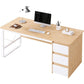 Modern Rectangular Office Desk Home Office Writing Desk with Drawers Clearhalo 'furn' 'furn_office_desk' 'Furniture' 'Office Desks' 'Office Furniture' 'office_desk' 1200x1200_32230030-4df3-4a21-af6d-da414fb5bfeb