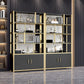 Glam Open Back Shelf Bookcase Metal Book Shelf for Home Office Clearhalo 'Bookcases' 'furn' 'furn_bookcases' 'Furniture' 'Office Furniture' 1200x1200_322317b9-dde9-44e5-9816-5222dc5f6e77