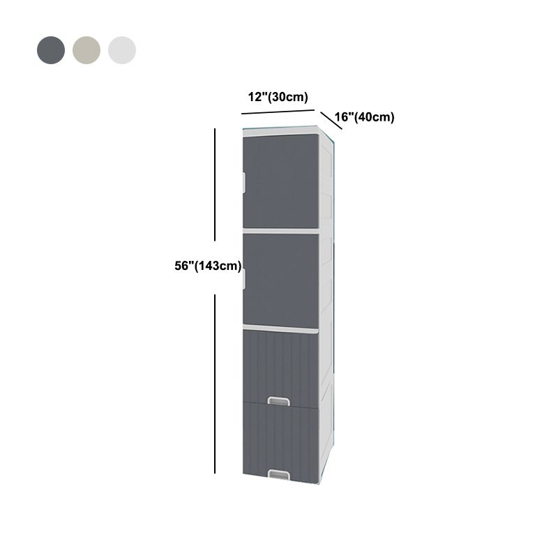 1/2-Tür-Nachttisch in Weiß/Grau/Beige 11,81 "W x 15,75" D am Nachtschrank mit Rollen