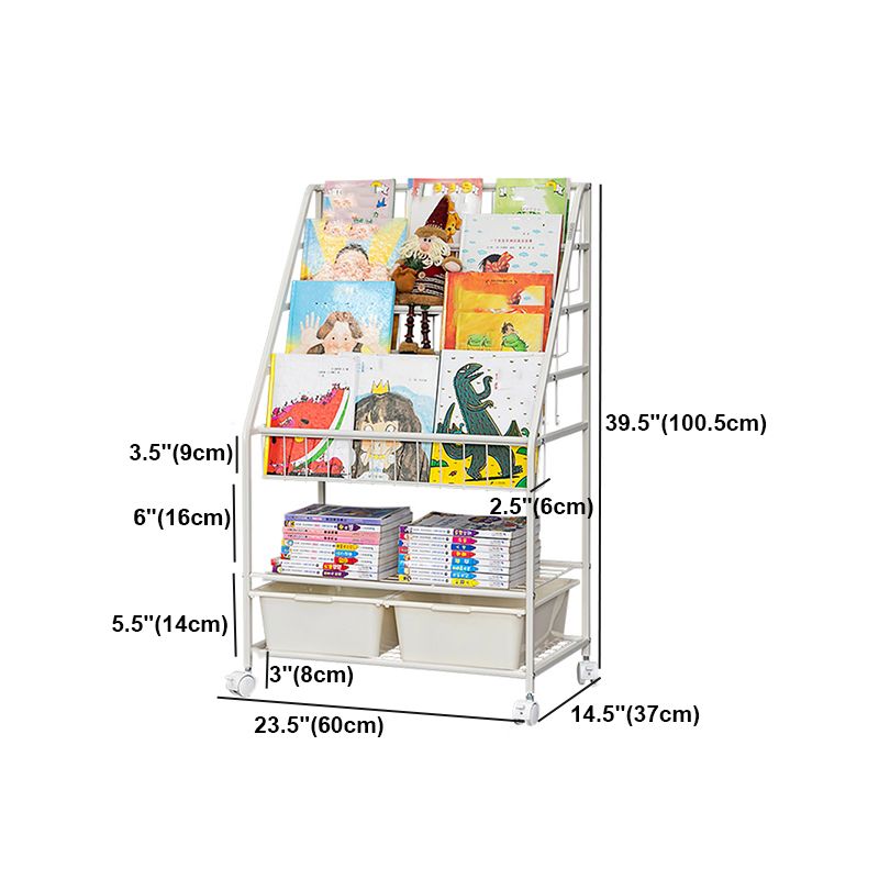 Contemporary Style Bookcase Open Back Bookshelf for Office and Home Clearhalo 'Bookcases' 'furn' 'furn_bookcases' 'Furniture' 'furniture_bookcases' 'Office Furniture' 1200x1200_32245574-f760-4089-8cb7-42d9830642d6