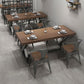 Ensemble de Table à manger rectangulaire moderne, 1/2/5 pièces, Table et chaises en bois massif