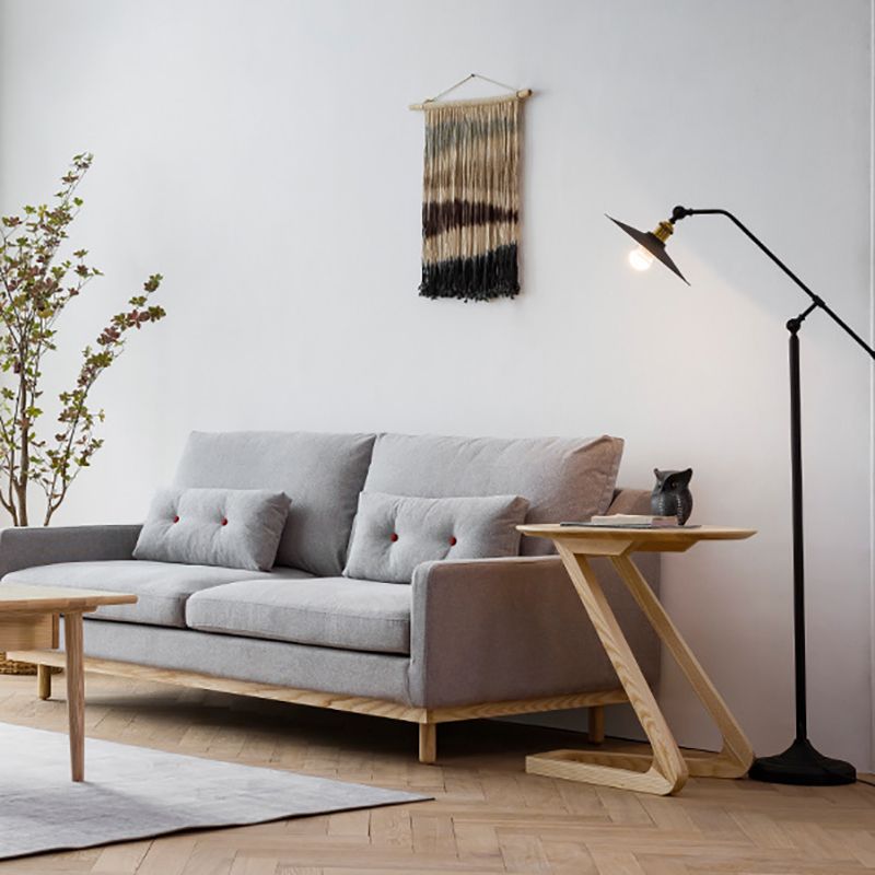 ソリッドウッドアブストラクトテーブルラウンドスカンジナビアリビングルームエンドテーブル