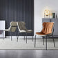 Contemporary Faux Leather Dining Chair Armless Wingback Side Chair for Home Use