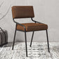 Scandinavian Home Side Chair Upholstered Metal Open Back Dining Room Chair Clearhalo ' kitchen&dining_furn' 'Dining Chairs' 'Dining Tables & Seating' 'dining_chair' 'furn' 'furn_dining_chair' 'Furniture' 'furniture_dining_chair' 'Kitchen & Dining Furniture' 'kitchen' 1200x1200_322bb374-e533-4f47-a546-ffe41ffaf786
