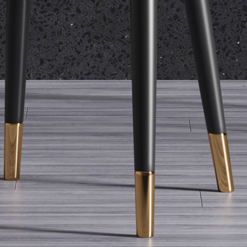 Glam Metal Dining Room Chairs Upholstered Side PU Leather Armchairs for Restaurant Clearhalo ' kitchen&dining_furn' 'Dining Chairs' 'Dining Tables & Seating' 'dining_chair' 'furn' 'furn_dining_chair' 'Furniture' 'furniture_dining_chair' 'Kitchen & Dining Furniture' 'kitchen' 1200x1200_322c4e42-8af7-44ca-9643-67b5cec1512e