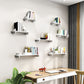 Contemporary Floating Bookshelf 5.9"H Manufactured Wood Bookcase