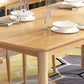 Mesa de madera rectangular moderna mesa de comedor de altura estándar con 4 patas