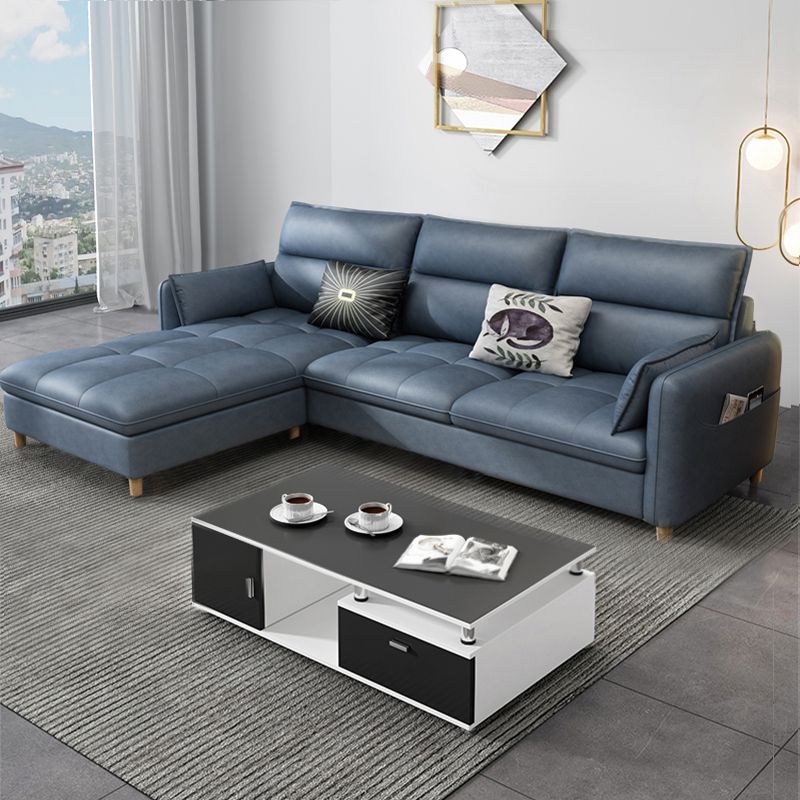 79.92"D x 56.3"W x 33.46"H 3-Seat Cushion Back Tufted Sectional with Storage Clearhalo 'furn' 'furn_sectionals' 'Furniture' 'furniture_sectionals' 'kitchen' 'kitchen_sectionals' 'Living Room Furniture' 'Sectionals' 1200x1200_322e625a-2aae-409d-90df-e08e4fa7c2f4